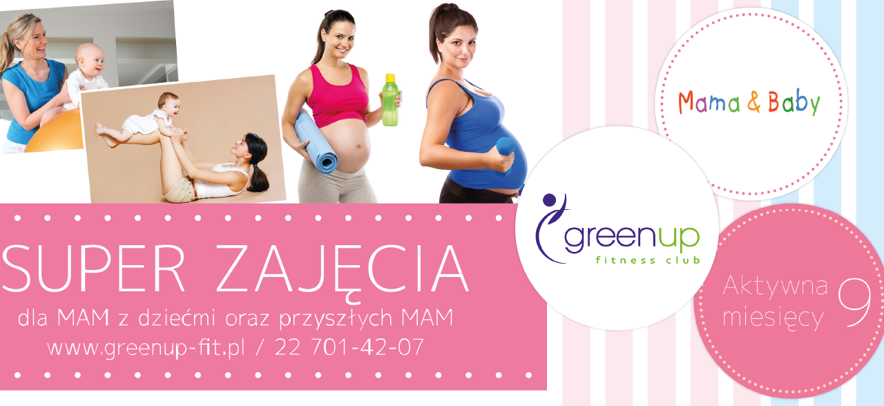 GreenUp fitness club Aktywna mama aktywna w ciąży